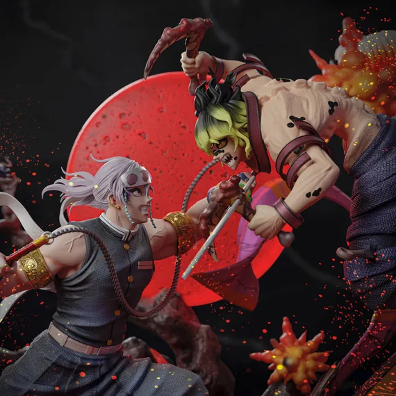 Gyutaro vs Tengen – Demon Slayer