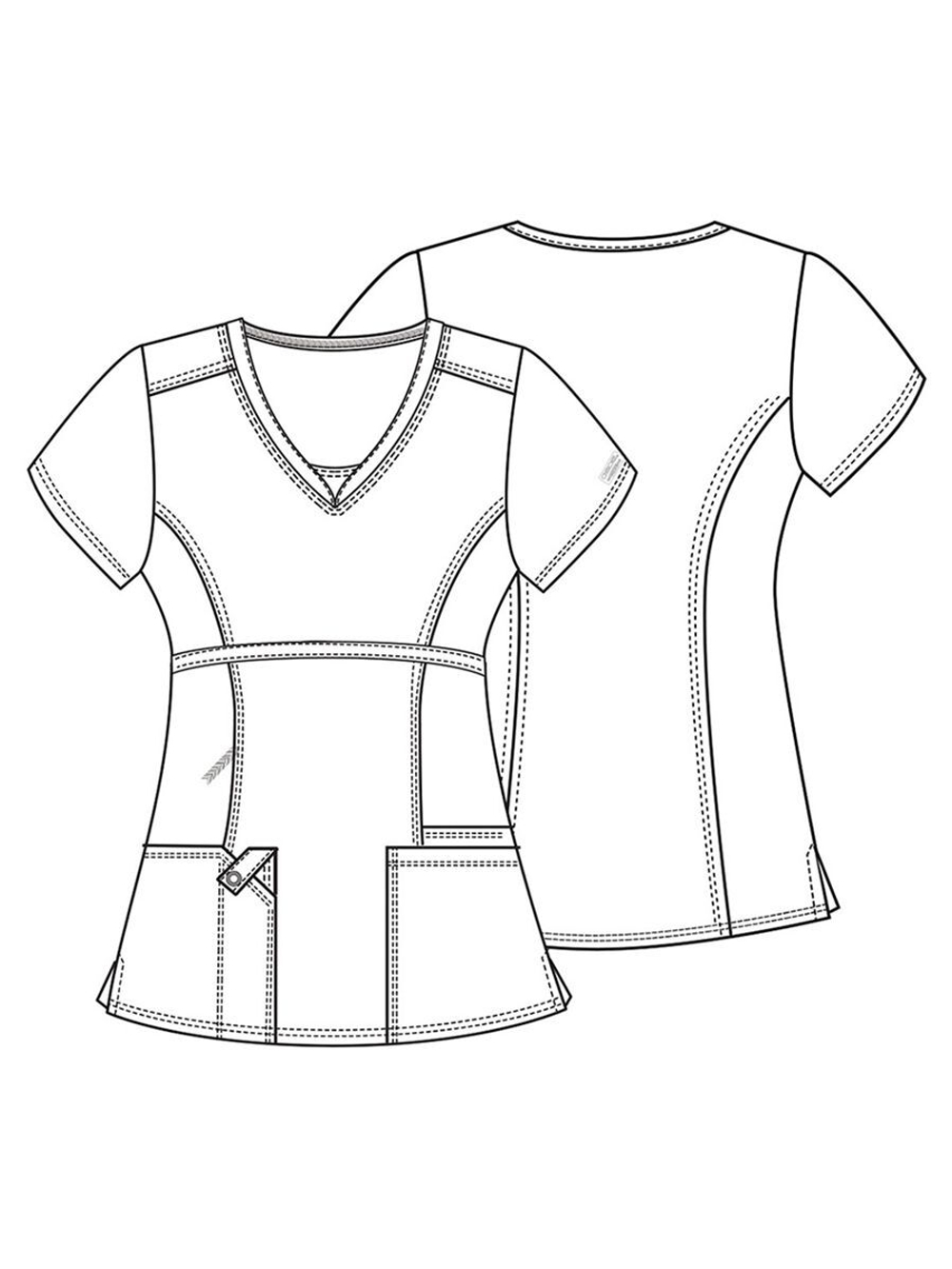 Топ медицинский женский Cherokee 24703, голубой, S