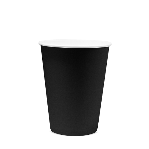 Бумажный стакан 350мл d-90. ЧЕРНЫЙ, Кракен 1000шт/кор (d-90)
