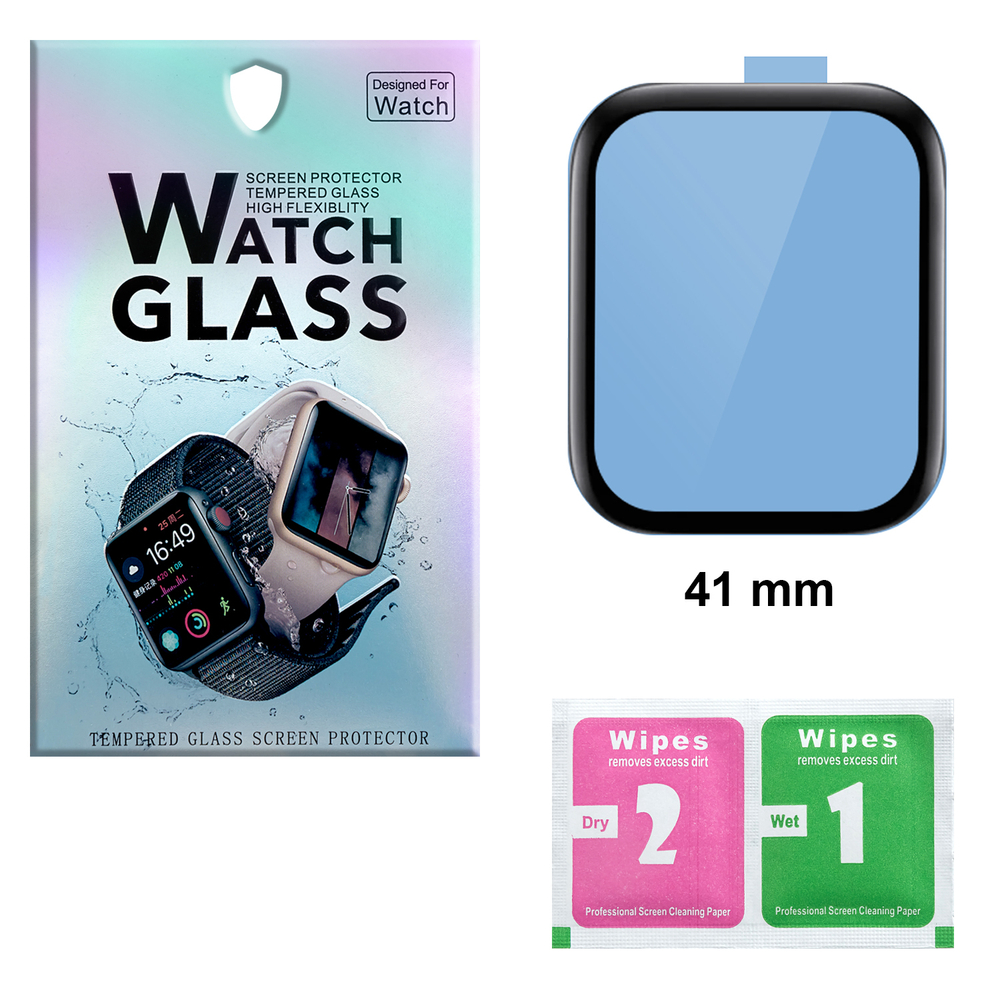 Защитное стекло Ceramics глянец для APL Watch 41мм (полная проклейка)