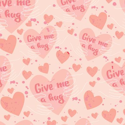 Любовь повсюду! Обними меня!