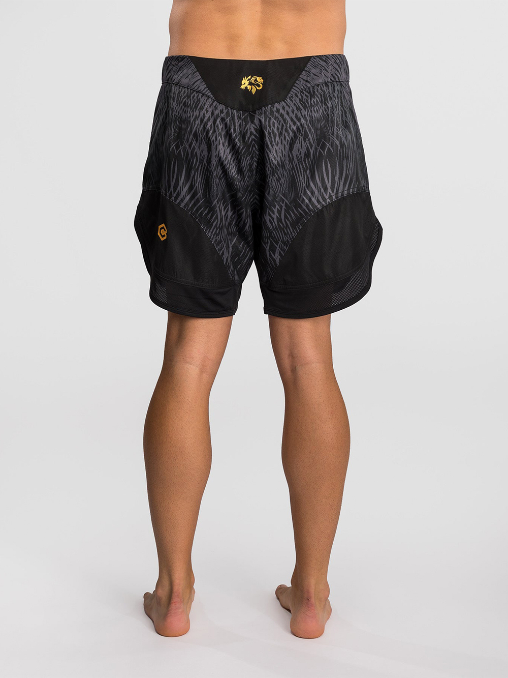 Шорты ММА Venum x Chimaev Wild Borz Black/Grey/Gold