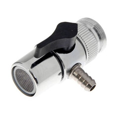 Дивертор, штуцер 8 мм с переходником "Ёлочка"