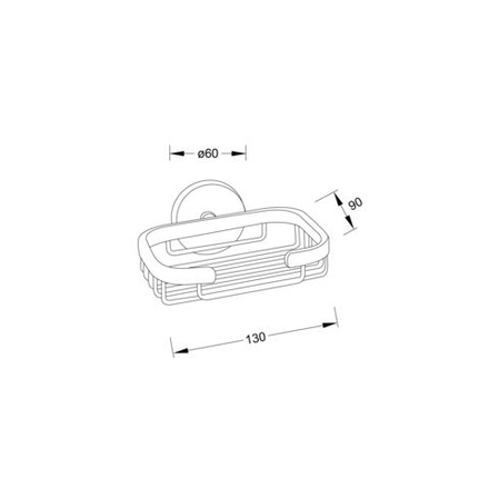 Steinberg Серия 650 Мыльница, из латуни, хром 650 2300