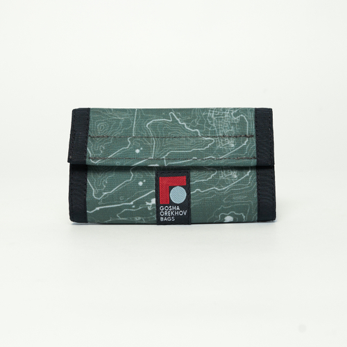 Кошелек Wallet GO x JANESONN TOPOGRAPHY зеленый/белый