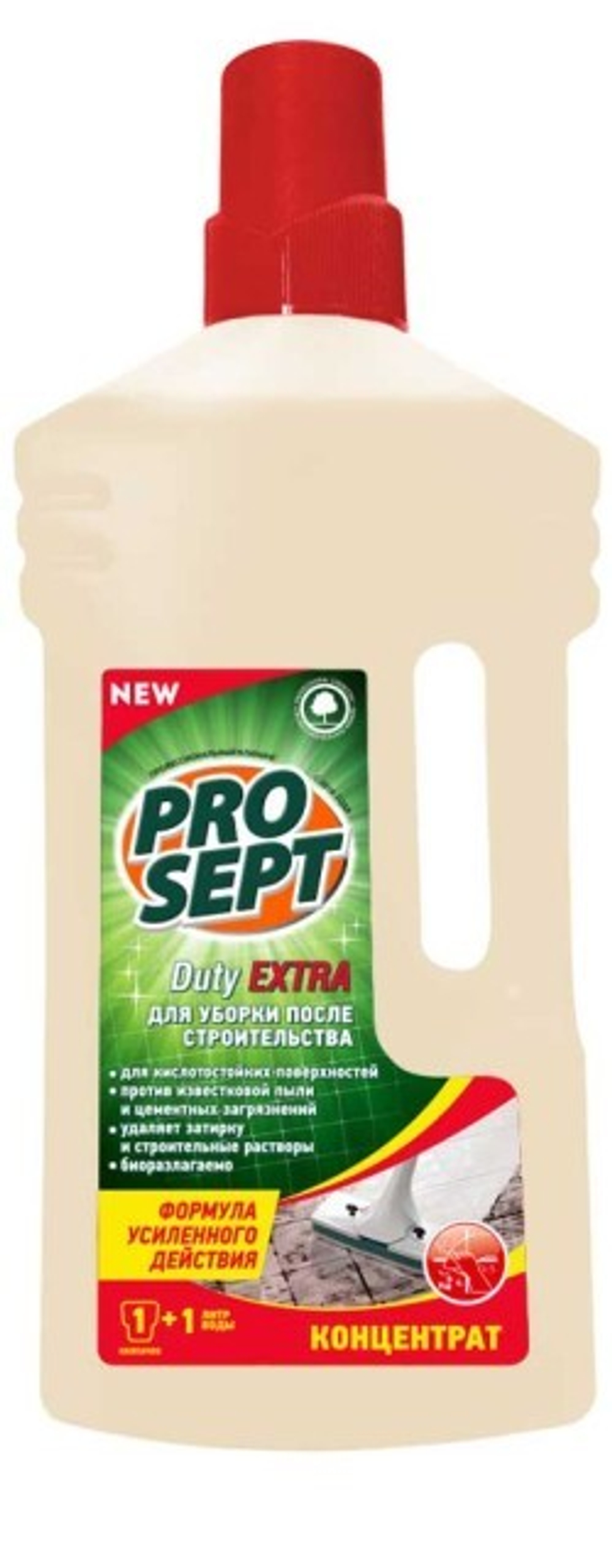 Средство д/уборки после строительства PROSEPT Duty Extra концентрат 1л