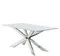 Обеденный стол Steelgor 160х90 см, белый камень