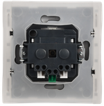 FORTE&PIANO Розетка 1-местная с заземлением с защитными шторками и крышкой безвинтовое крепление 16А IP44 FP219 белый IEK