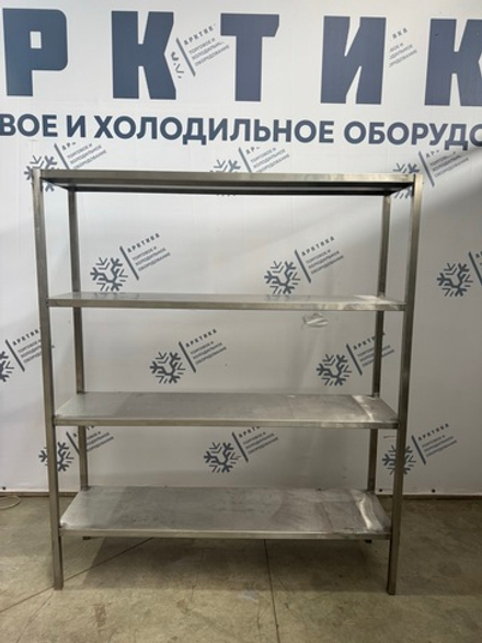 Стеллаж из нержавеющей стали 1500х400х1800(основание профиль 30х30мм)