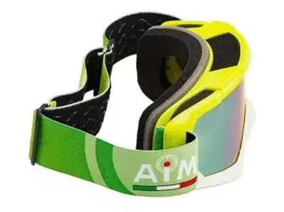 Очки кроссовые AiM Green-White Glossy