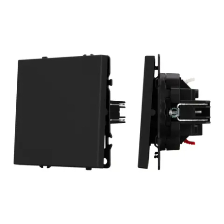 Механизм выключателя одноклавишный проходной SWT-NOBE-MKP1-SFPL-BK (230V, 10A) (Arlight, -) 054246