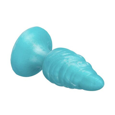 Бирюзовая анальная втулка SILEXD Fantasy Melty - 9,2 см. (Цвет: бирюзовый)