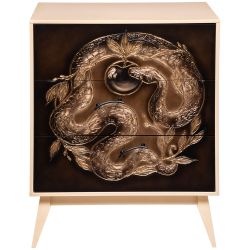 Комод Яблоко Евы с 3 ящиками Айвори