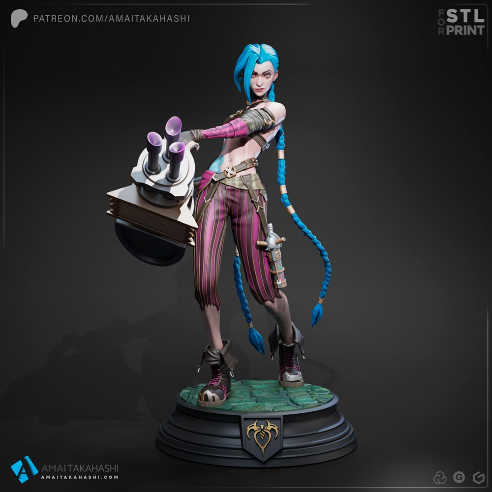 Фигуркаел Джинкс Лига легенд Jinx League of Legends