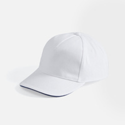 Бейсболка Long Beach, белая с темно-синим