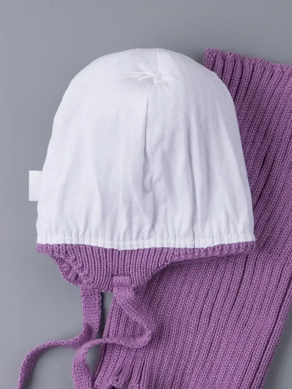 Шапка со снудом для девочки демисезонная