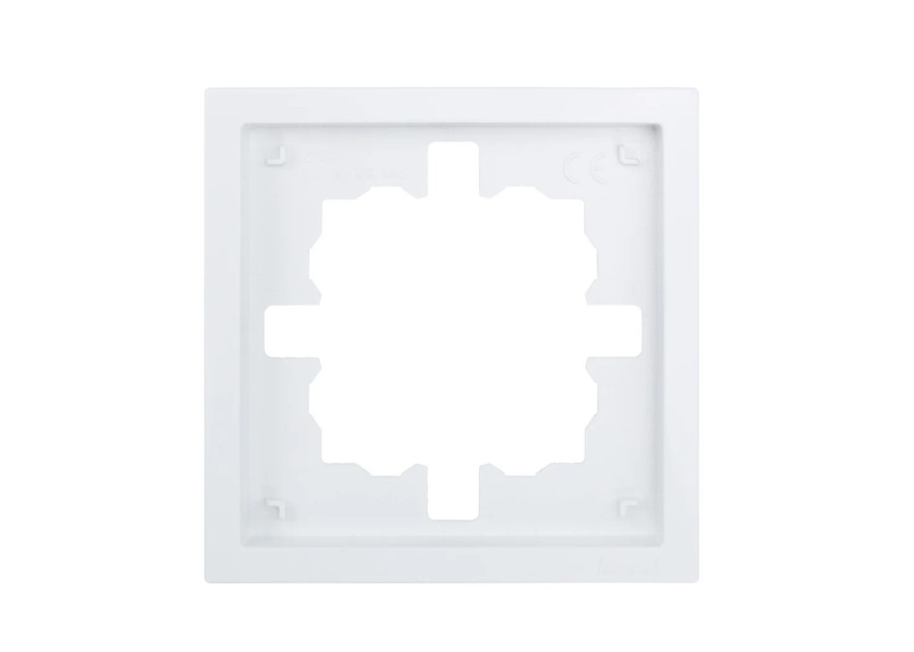 Рамка 1-ая LEZARD ZIMA горизонтальная б/вставок белая