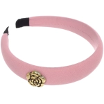 Ободок для волос «МАРЦИПАН», кларис, ширина 2,5см, микс 6 цветов ( в пакете с подвесом)