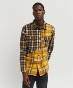 Мужская рубашка REASON Spliced Checkered Colorblock