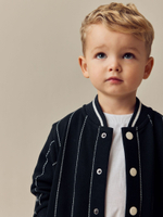 Бомбер и шорты в комплекте для мальчика Next E60-719, Темно-синий