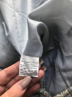 Пальто Global светлого оттенка, маркировка 42, визуально на 46/48 размер