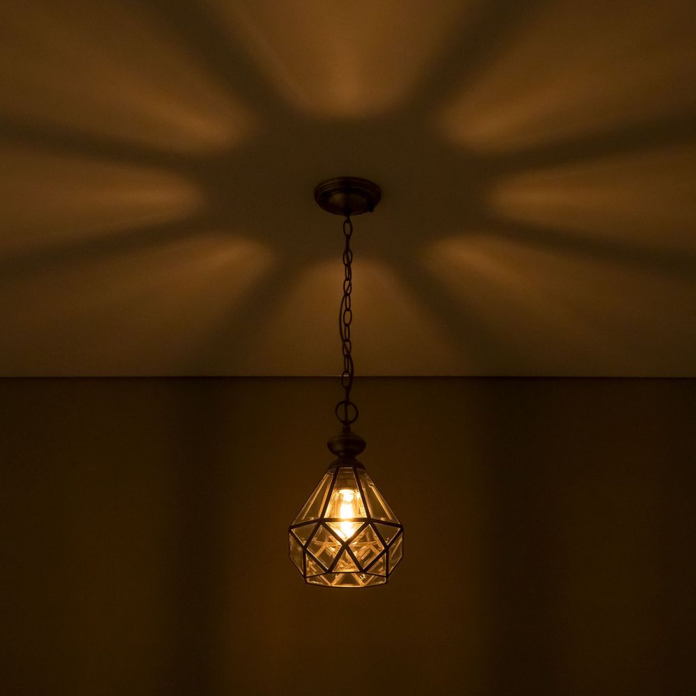 Citilux Витра-1 CL442110 Подвесной светильник витражный Бронза