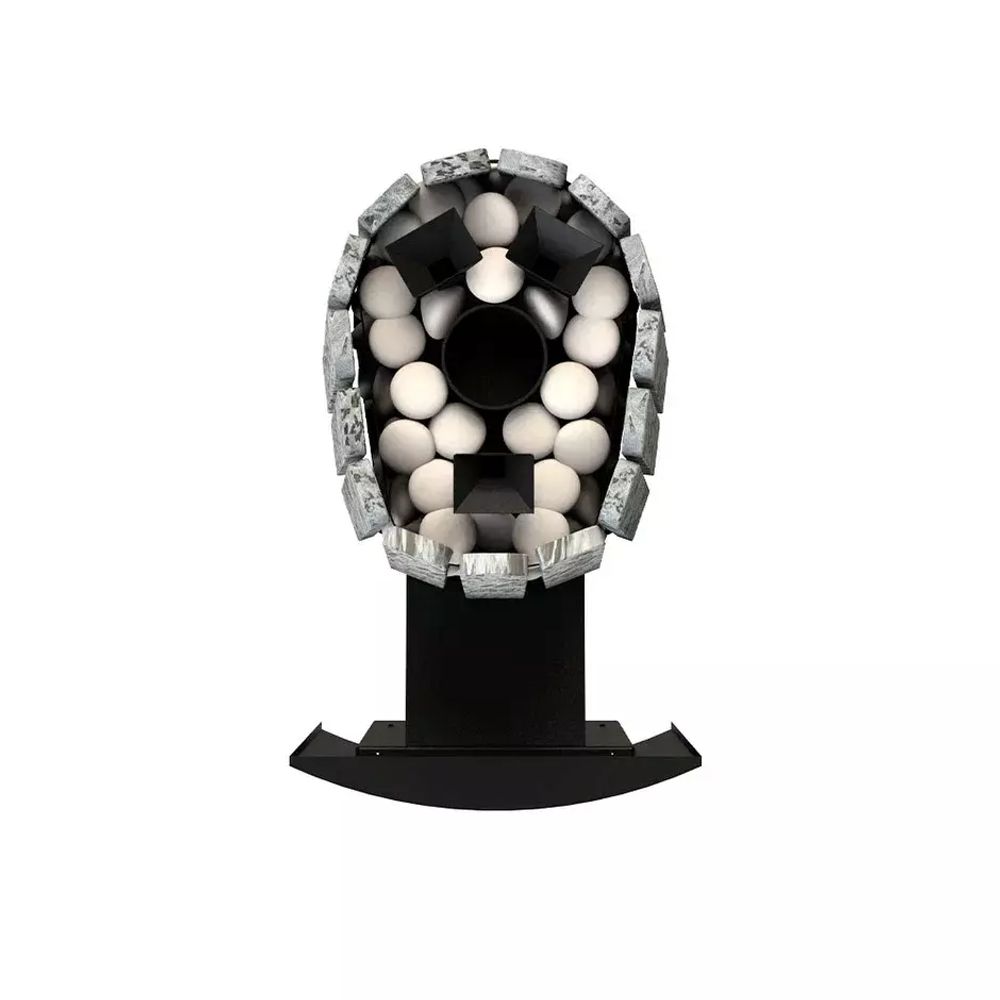 Дровяная банная печь Grill'D Cometa Vega 350 Window Max Stone (Серпентинит)