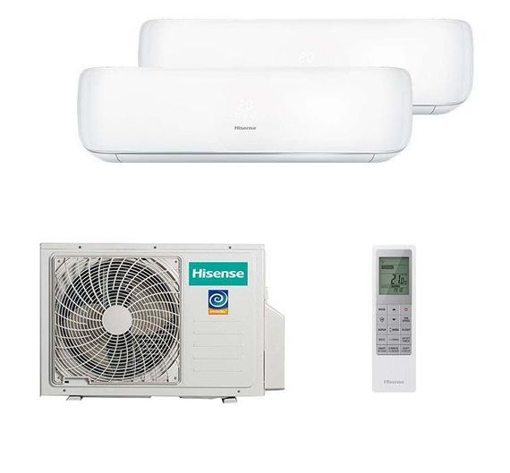 Мультисплит система на 2 комнаты Hisense AMS-09UW4RVETG00 x 2 / AMW2-18U4RXC