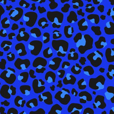 Леопардовые пятна на синем фоне
