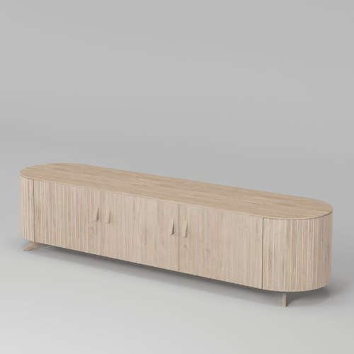 Тумба под телевизор Эклипс (беленый дуб), 195x45x46 см