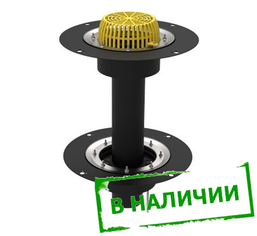 ТП-09.У.100/4-Э Кровельная воронка двухуровневая с подогревом Dn110 100800138