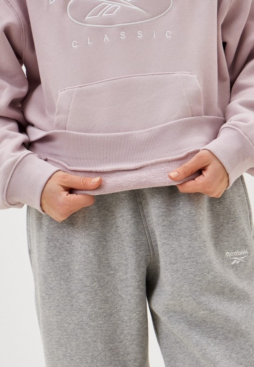 Толстовка женская REEBOK CL AE BIG LOGO FT HOODIE