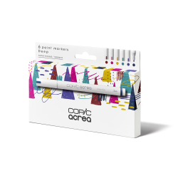 Акриловые маркеры Copic ACREA набор из 6 цветов