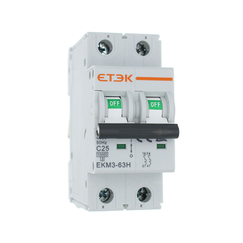 Автоматический выключатель 2P 25A (С) 6кА, 1 шт.