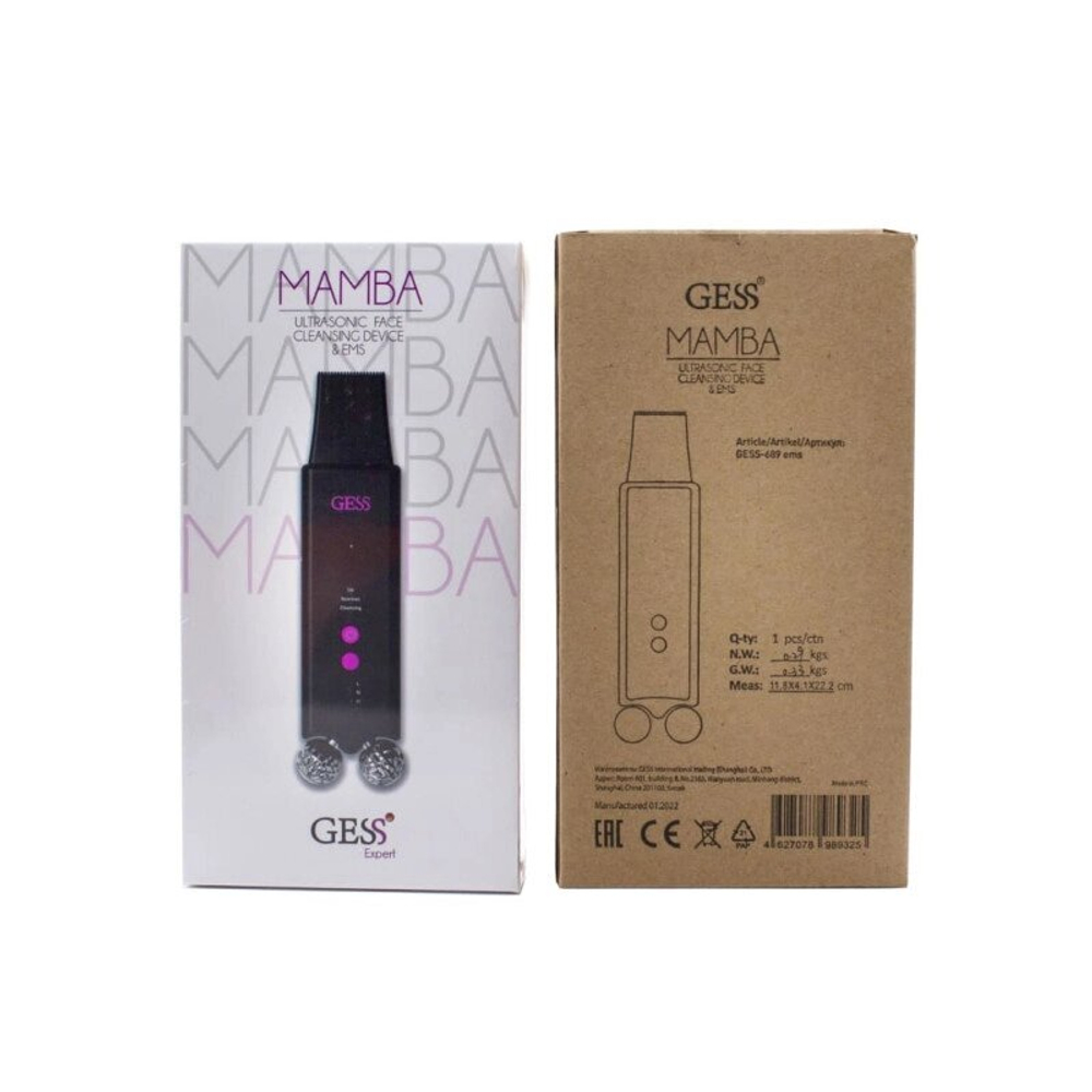 MAMBA  Скрабер АППАРАТ ДЛЯ УЛЬТРАЗВУКОВОЙ ЧИСТКИ ЛИЦА C EMS  gess