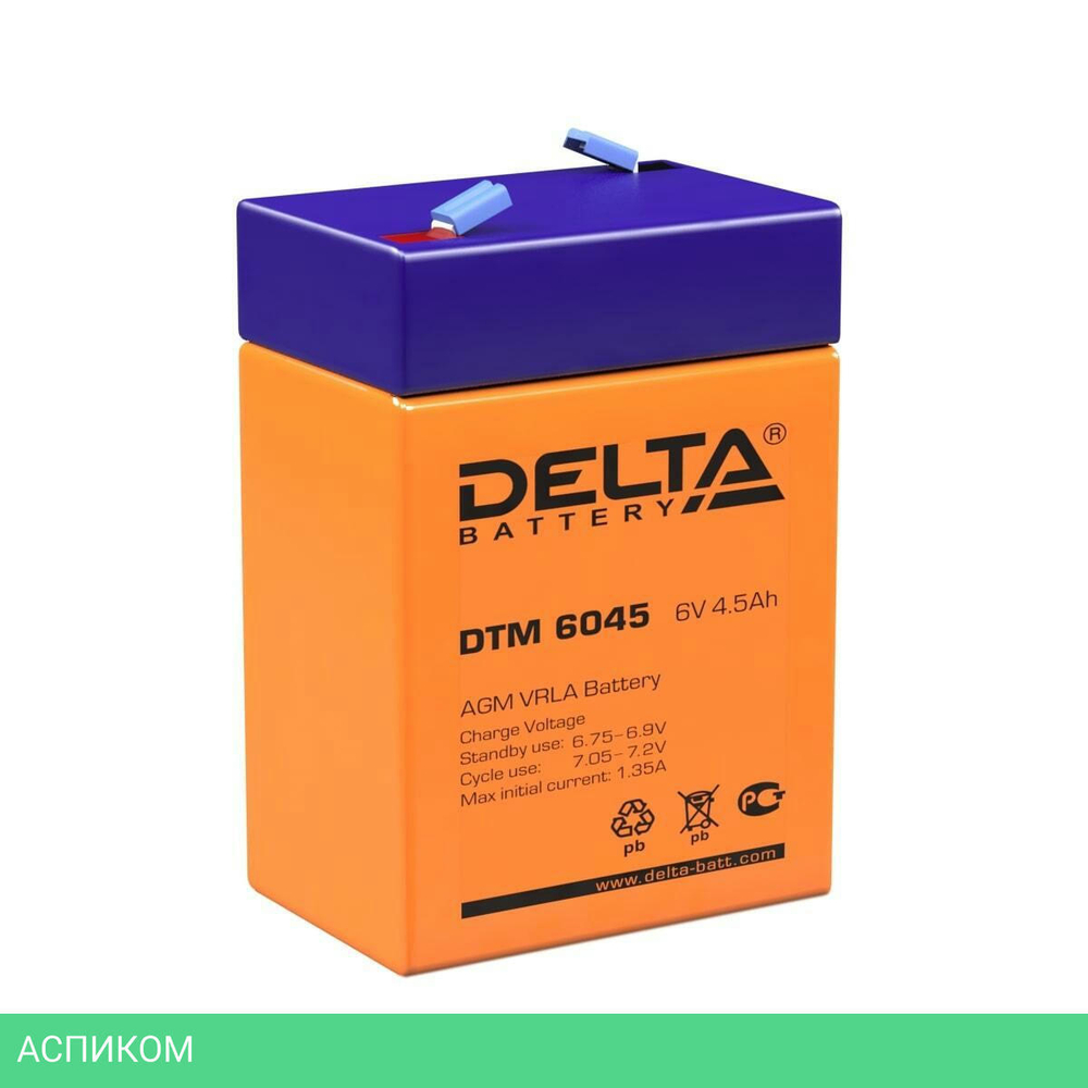 Аккумулятор для ИБП Delta DTM 6045