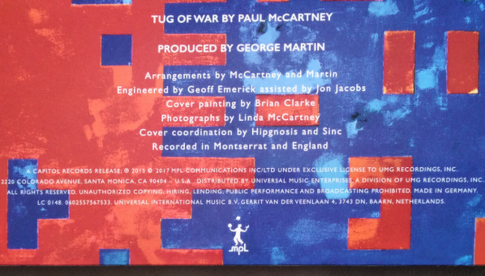Paul McCartney / Tug Of War (Limited Edition)(Coloured Vinyl)(LP)