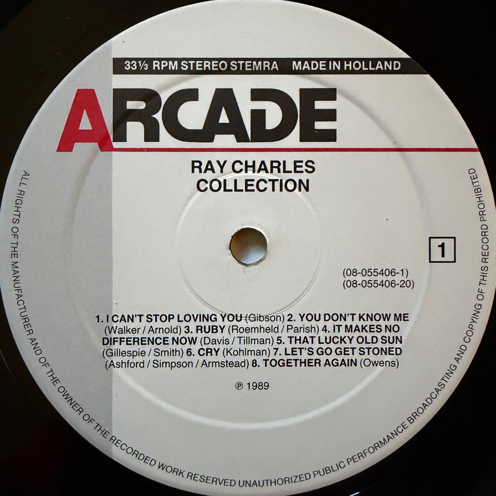Ray Charles ‎– Collection 2LP (Голландия 1989г.) Т