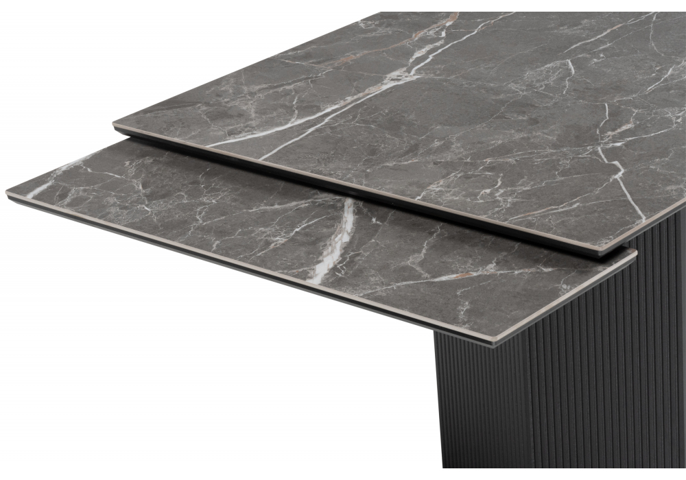 Керамический стол Woodville Монерон 180x90 nero marquina, черный