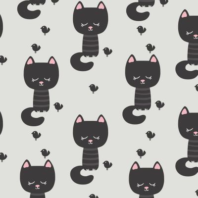 Черные сонные котята) приносят удачу*