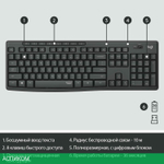 Набор периферии Logitech MK295 Silent черный (920-009807)