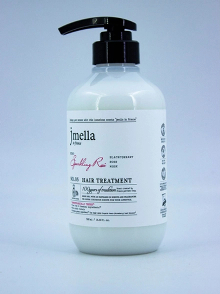 JMELLA - МАСКА ДЛЯ ВОЛОС ПАРФЮМИРОВАННАЯ С АРОМАТОМ РОЗЫ IN FRANCE SPARKLING ROSE HAIR TREATMENT, 500 МЛ