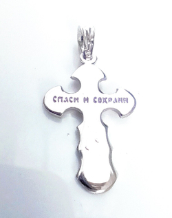 Крестик Эстерелла, славянский оберег, серебро 925*, родирование/Ф