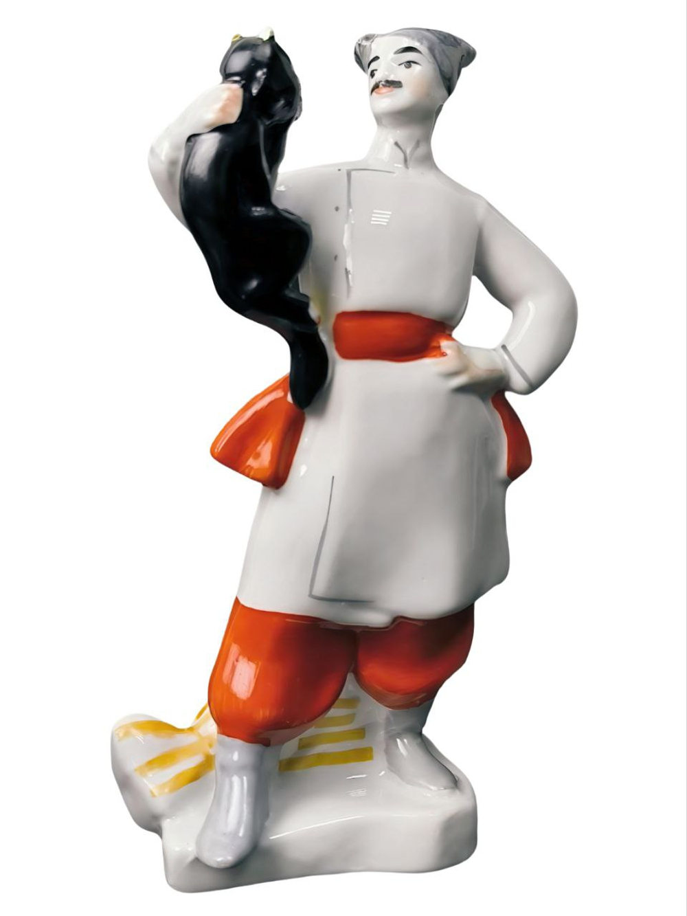 Фарфоровая статуэтка "Вакула с чертом" Киевский ЭКХЗ