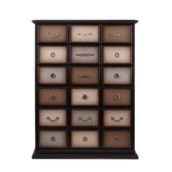 Комод "Пандора"- 4 с 4 ящиками Орех Шоколад