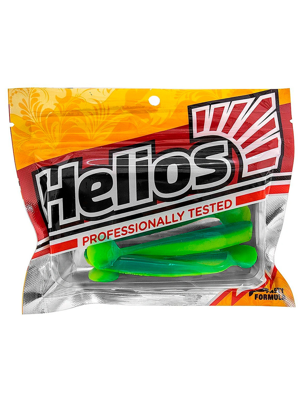Виброхвост Helios Chebak 3,15"/8 см Electric green 7шт. (HS-3-007)