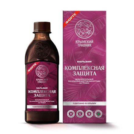 Бальзам безалкогольный "Комплексная защита" из красных сортов винограда на травах