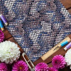 Ткань лён натуральный питон