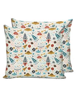 Наволочка комплект 2шт Сказка "Alien" 70х70 см,бязь