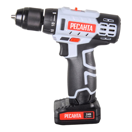 Дрель-шуруповерт аккумуляторная Ресанта ДА-24-2ЛК